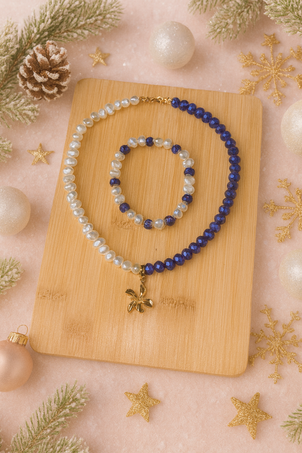 Elegant necklace crafted from natural stones - Image 2