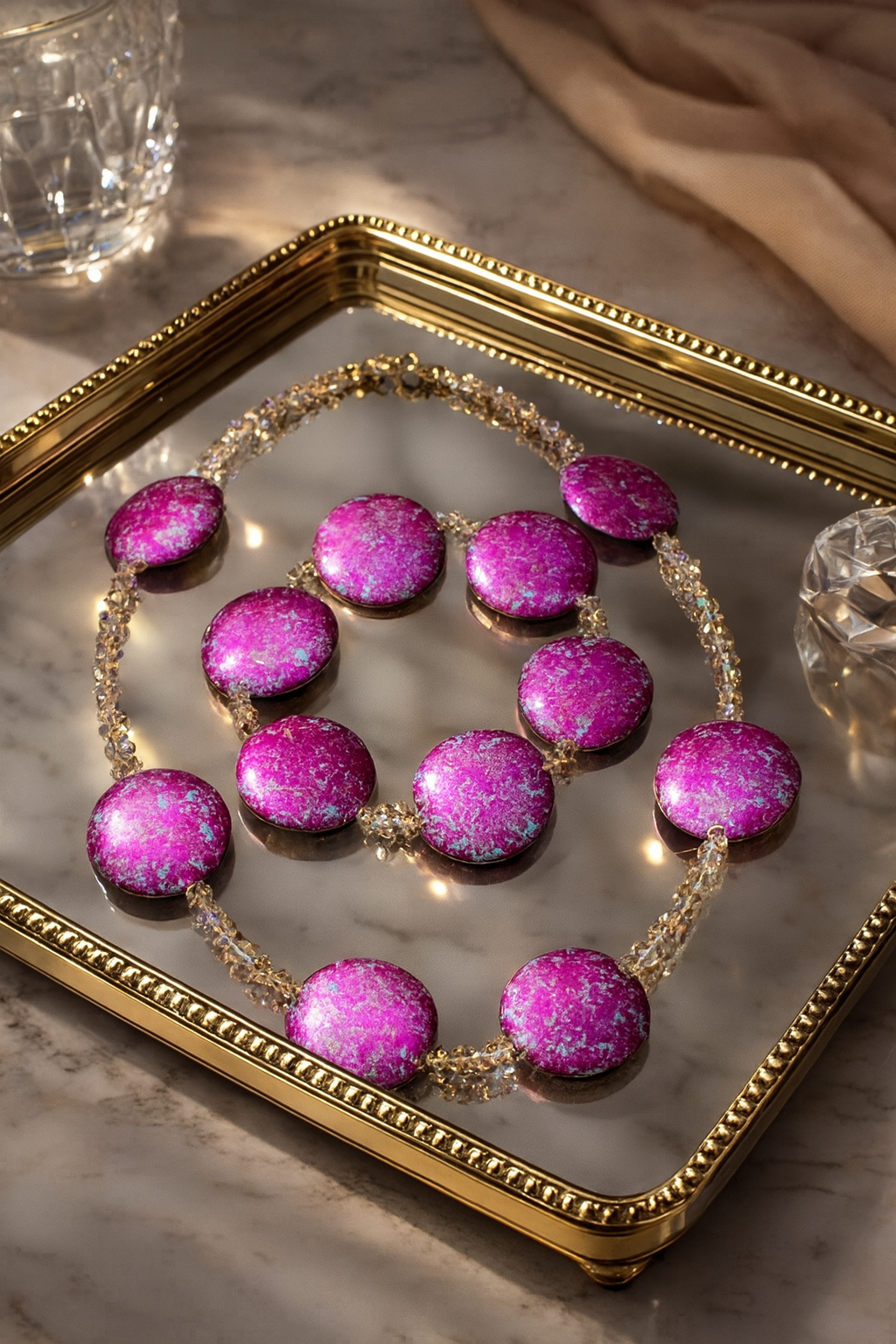 Handmade natural stone necklace - Image 2
