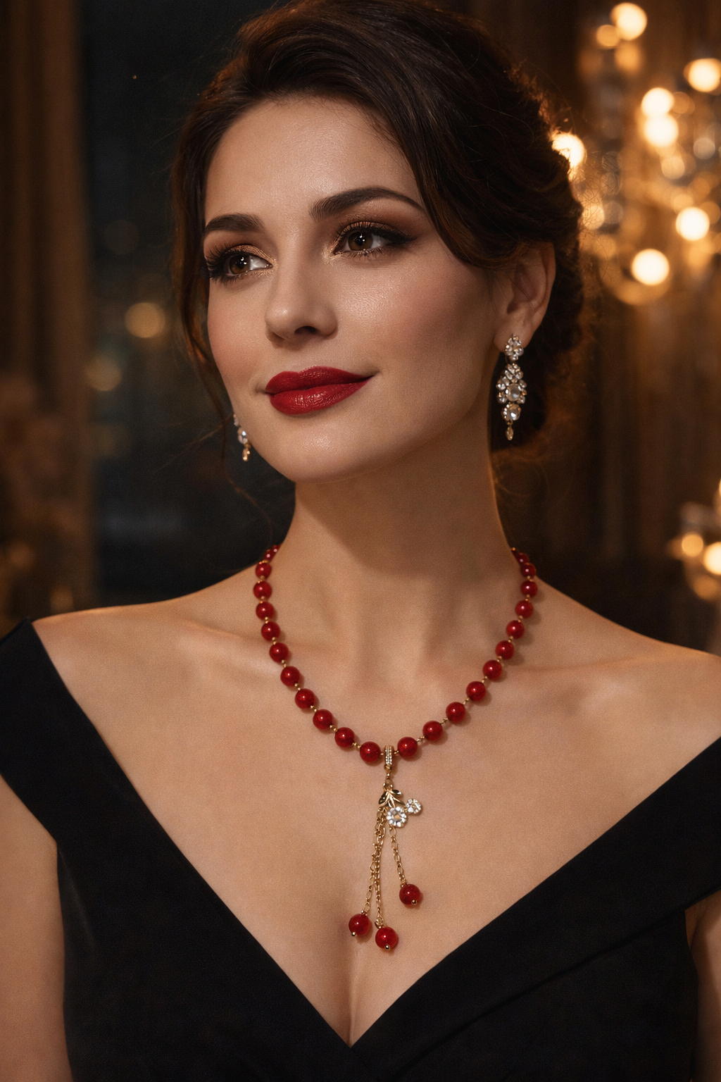 Necklace “Bordeaux” (Garnet) - Image 2