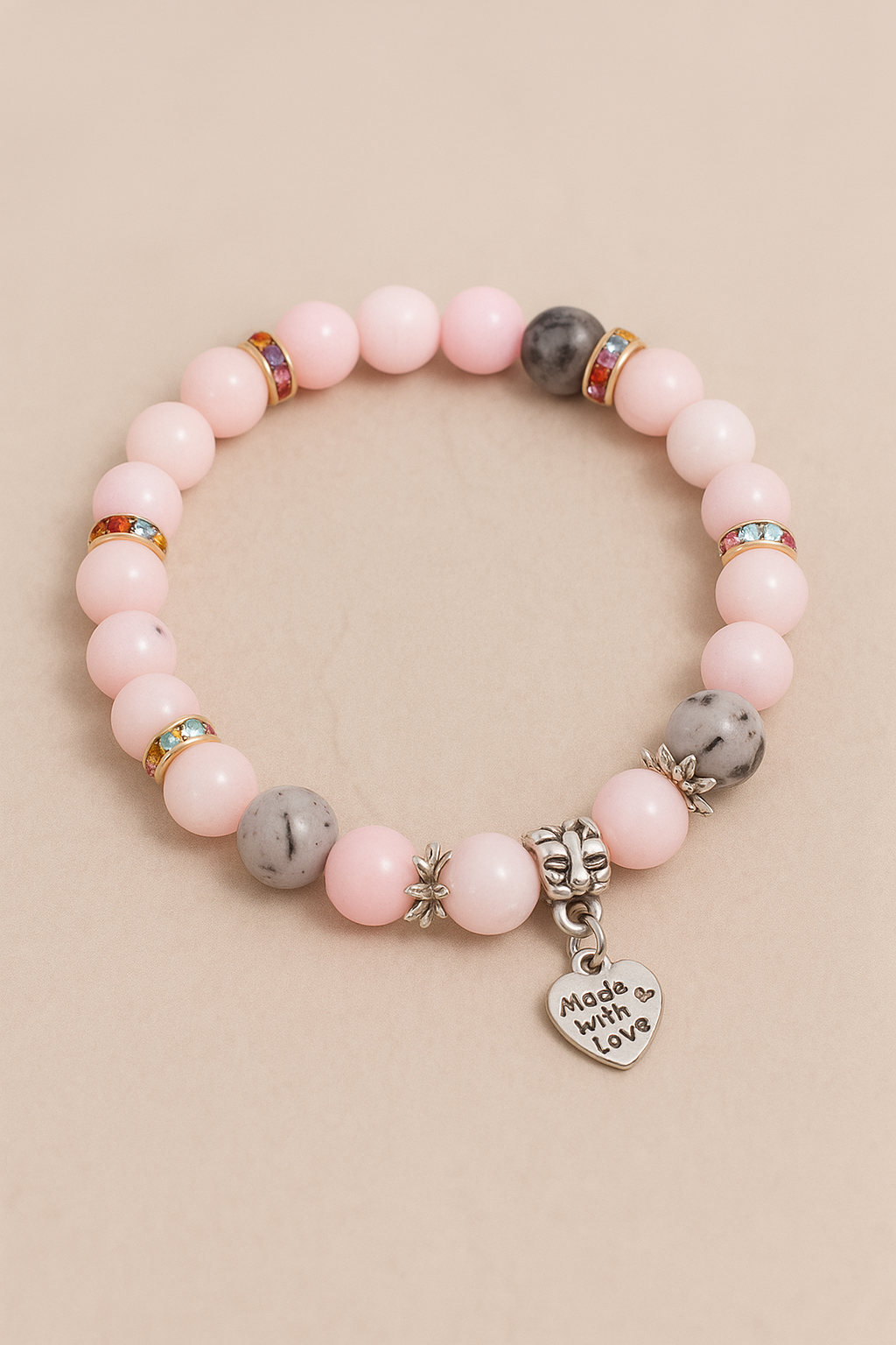 Pink opal bracelet