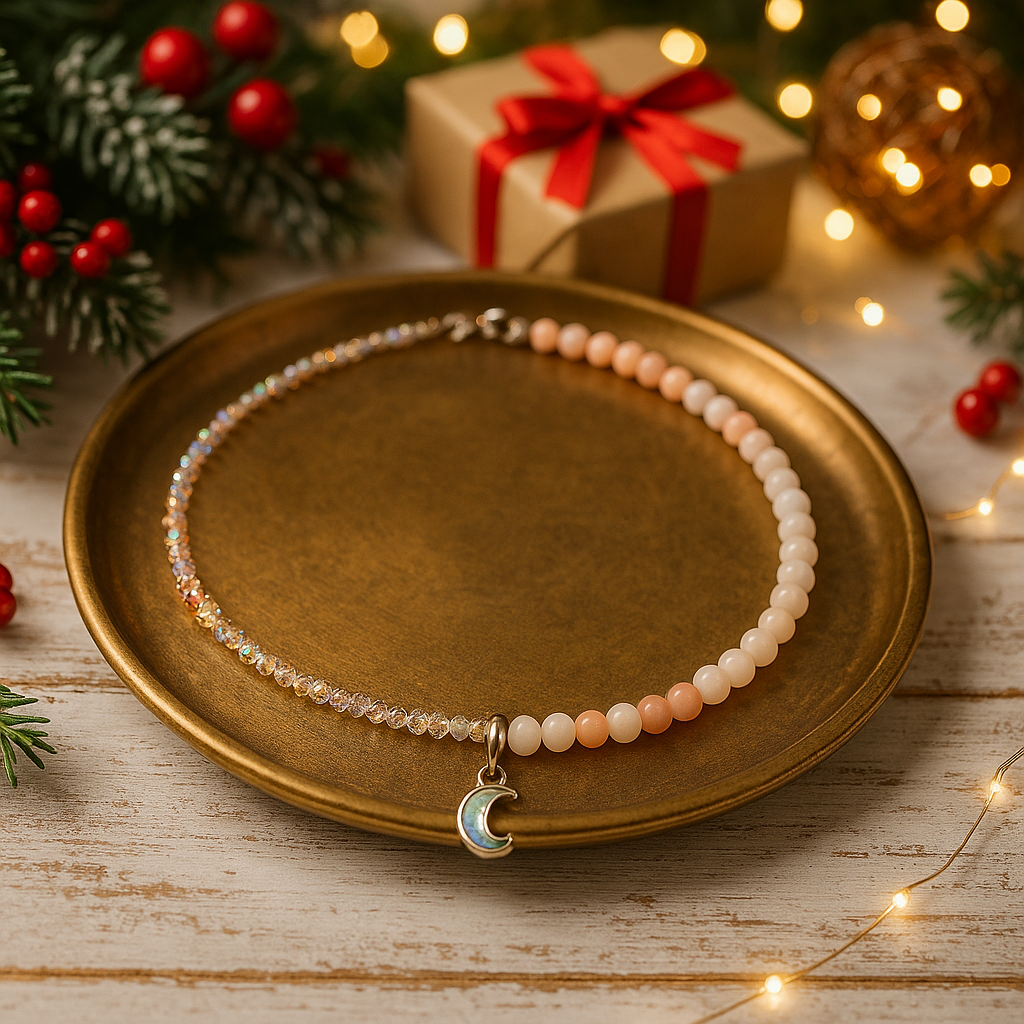 Elegant necklace crafted from natural stones